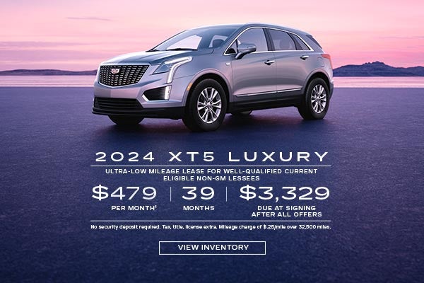 2024 XT5 Luxury. Ultra-low mileage lease for well-qualified current eligible Non-GM Lessees. $479...